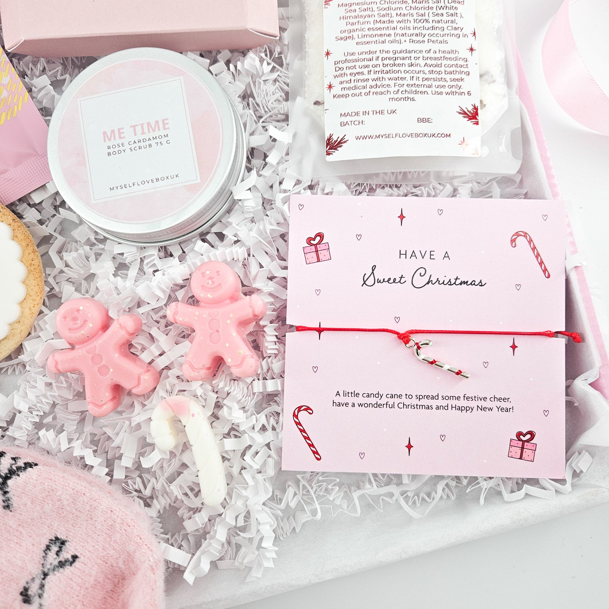 A Pink & Cosy Christmas | Festive care package for her