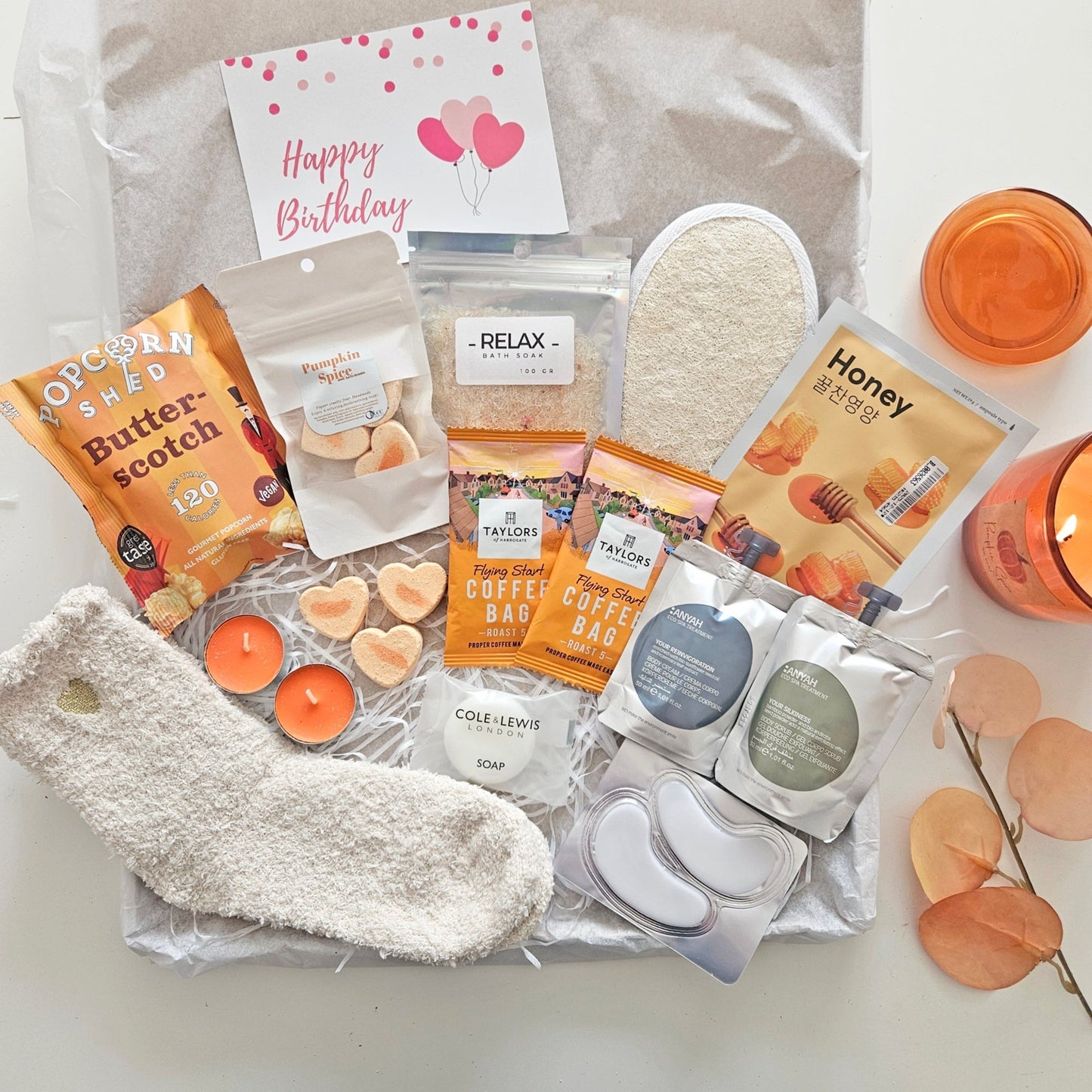 Autumn Care Package Gift Boxes for Women Birthday Gifts By Post