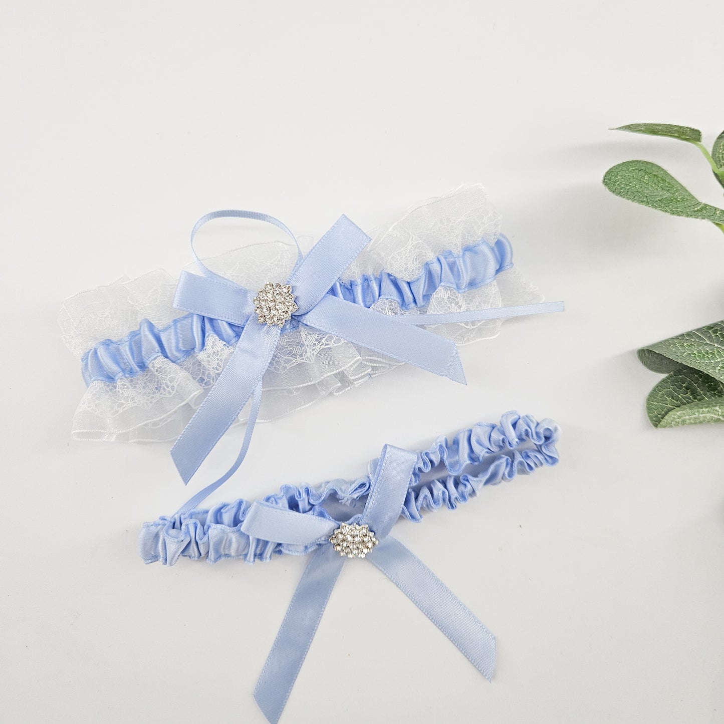 Blue Bridal Garter Set – Something Blue Gift | Build Your Own Gift Box