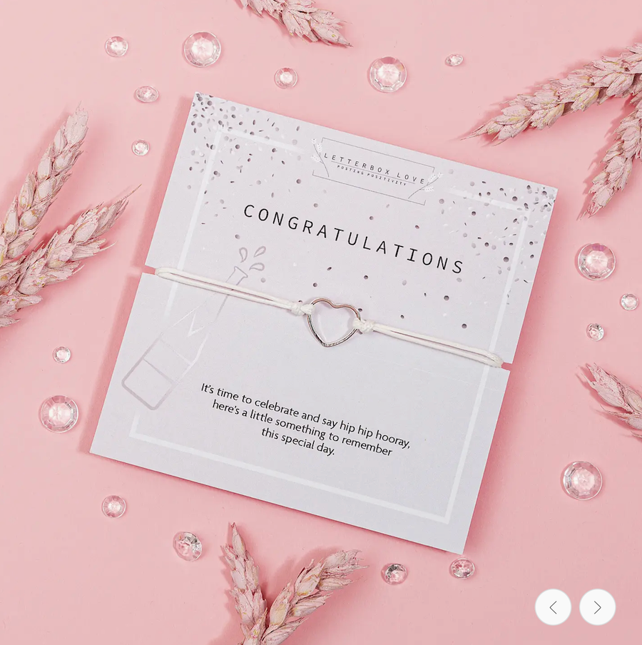Congratulations Bracelet | Personalised Congratulation gifts for her