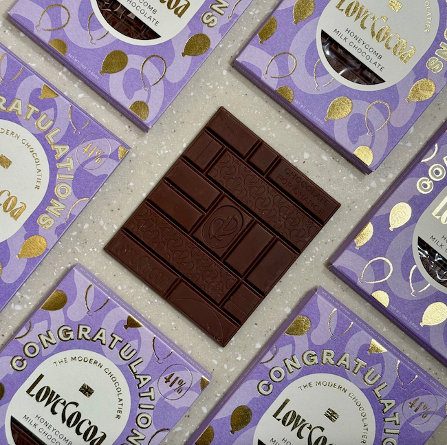 Congratulations Honeycomb Milk Chocolate | Build Your Own Gift Box Uk