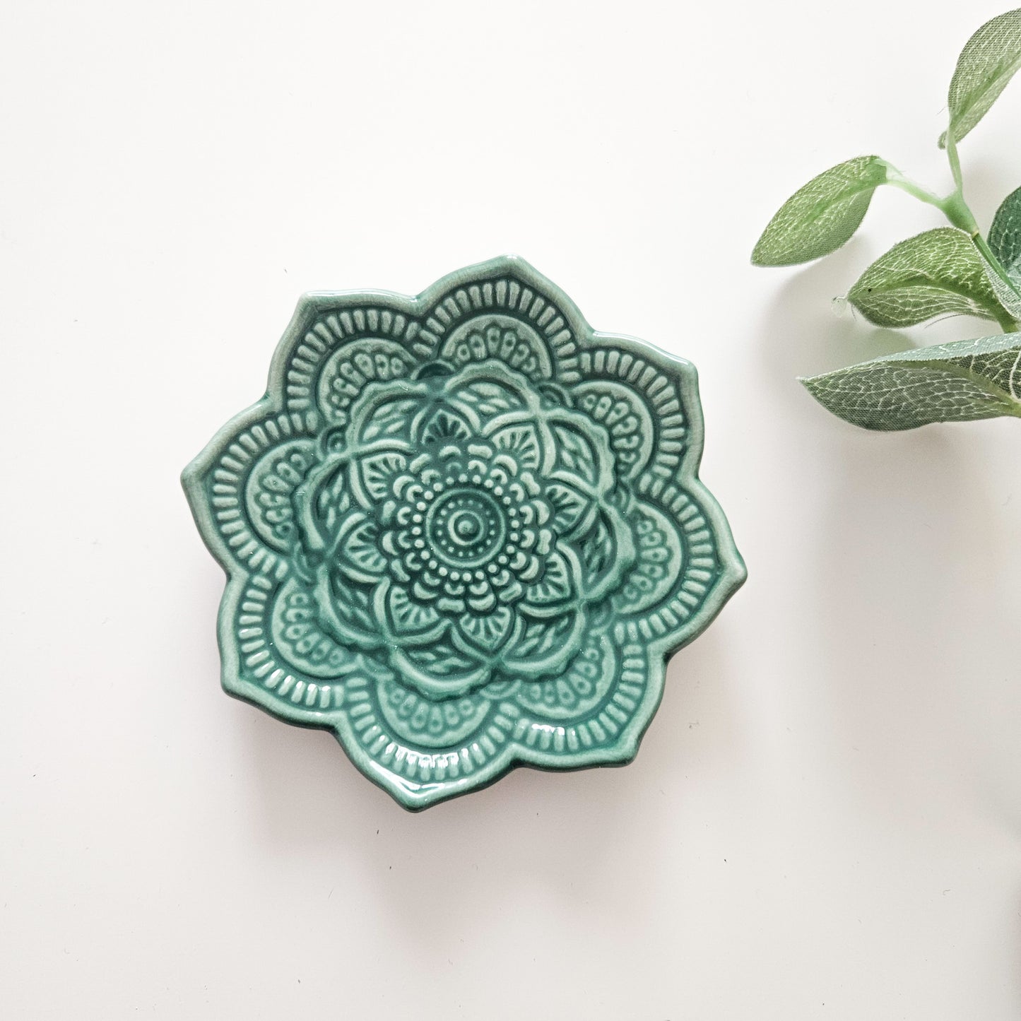 Emerald Mandala Trinket Dish | Build Your Own Spiritual Gift Box
