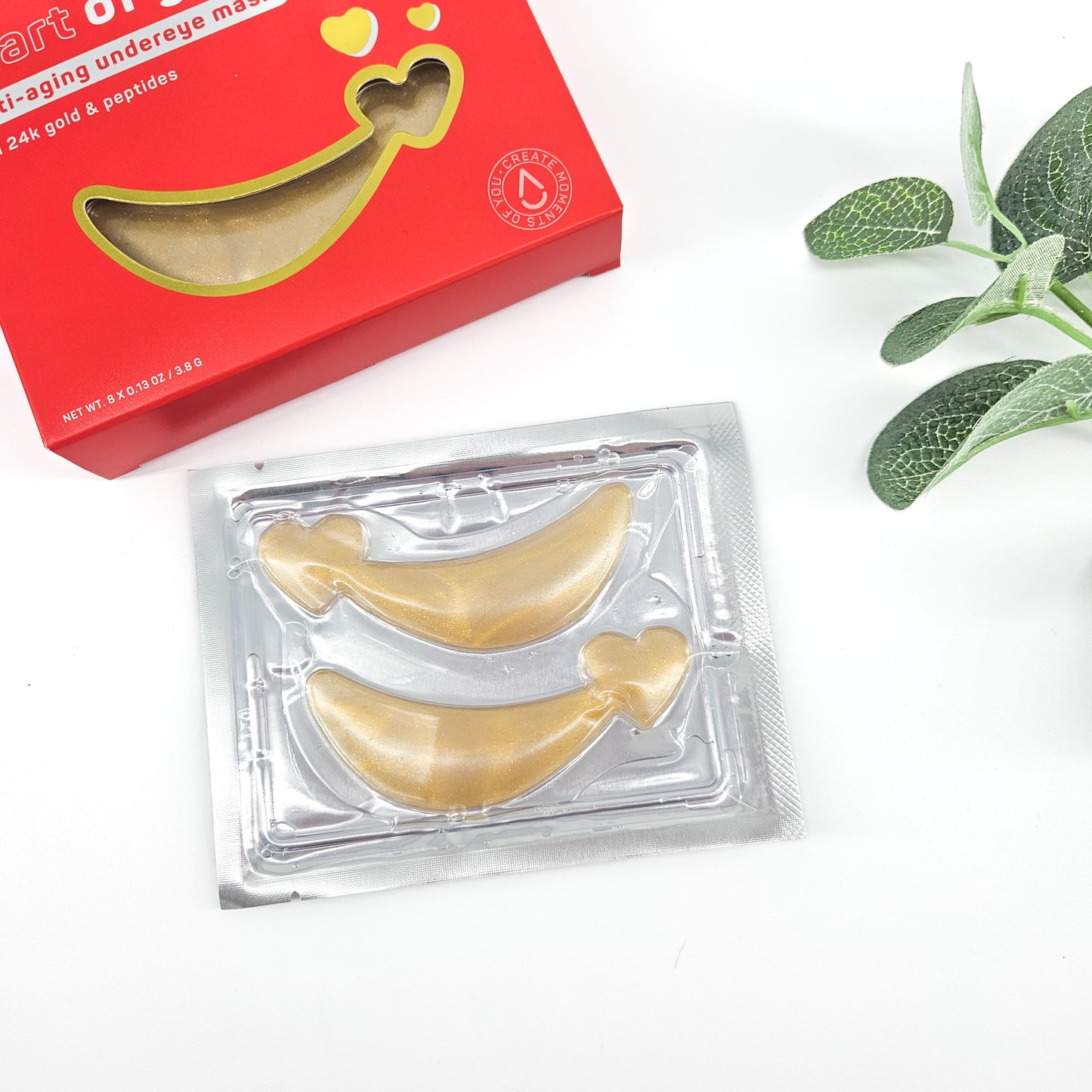 Heart of Gold Anti-Aging Under eye Mask | Personalised pamper gift boxes for women