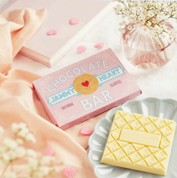 Jammy Heart Chocolate Bar | Build Your Own Birthday box for Her Uk