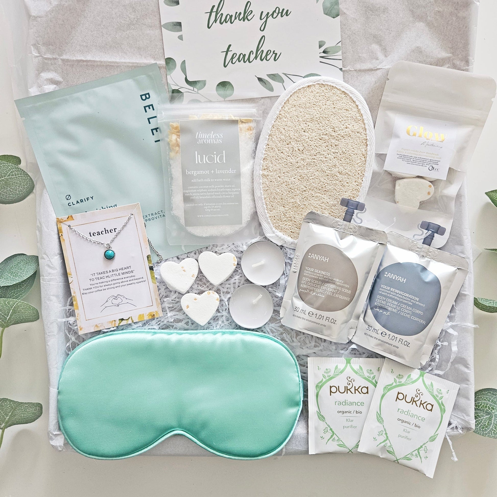 Luxury Teacher pamper box next day delivery gift boxes for women by post