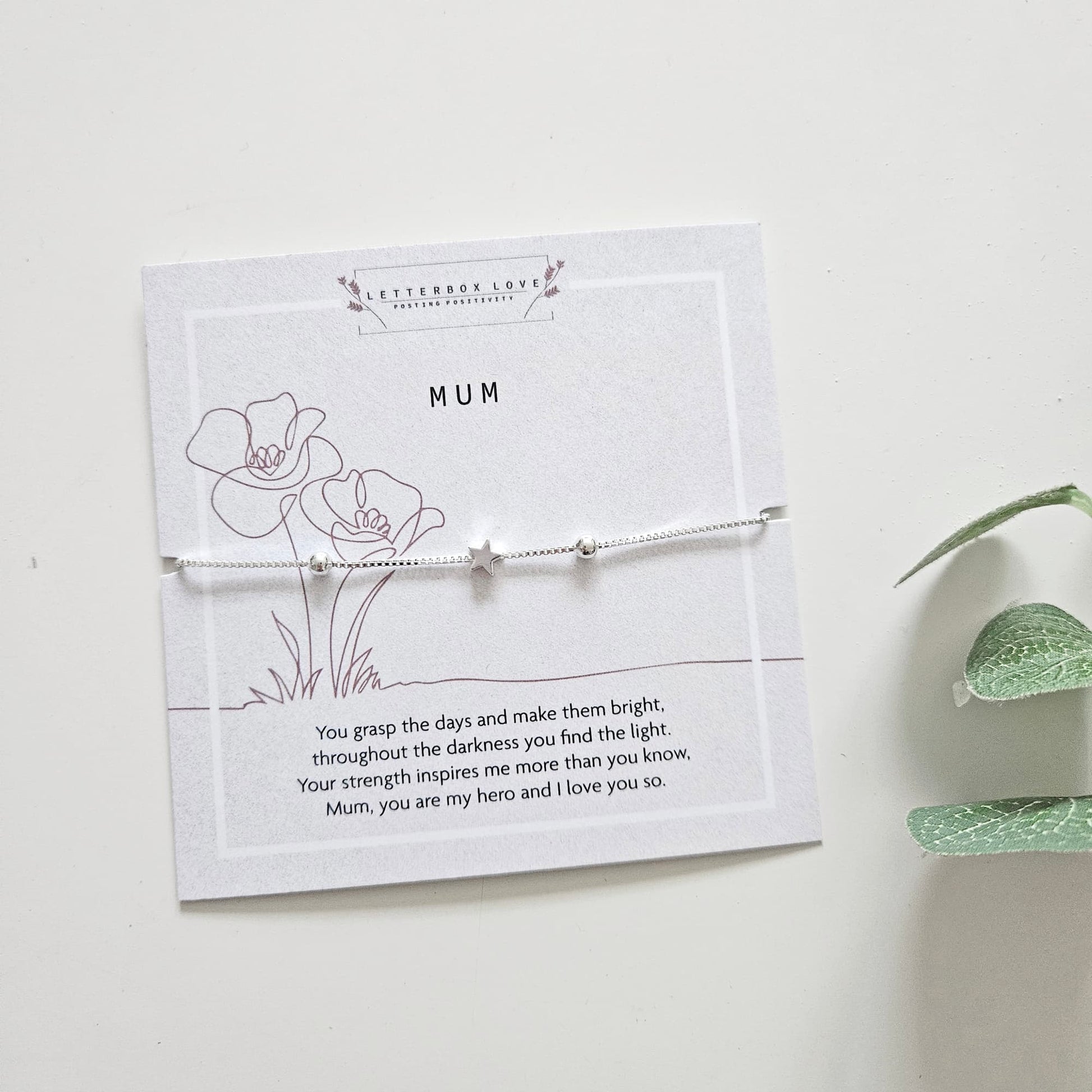 Mum Silver Plated Bracelet | Build Your Own Thank You Gift Box for Mum