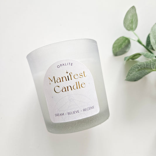 Opalite Manifest Candle | Build Your Own Spiritual Gift Box For Friends