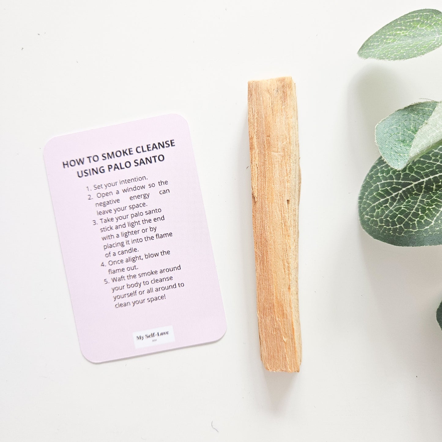 Palo Santo & Affirmation Card | Build a Spiritual gift box