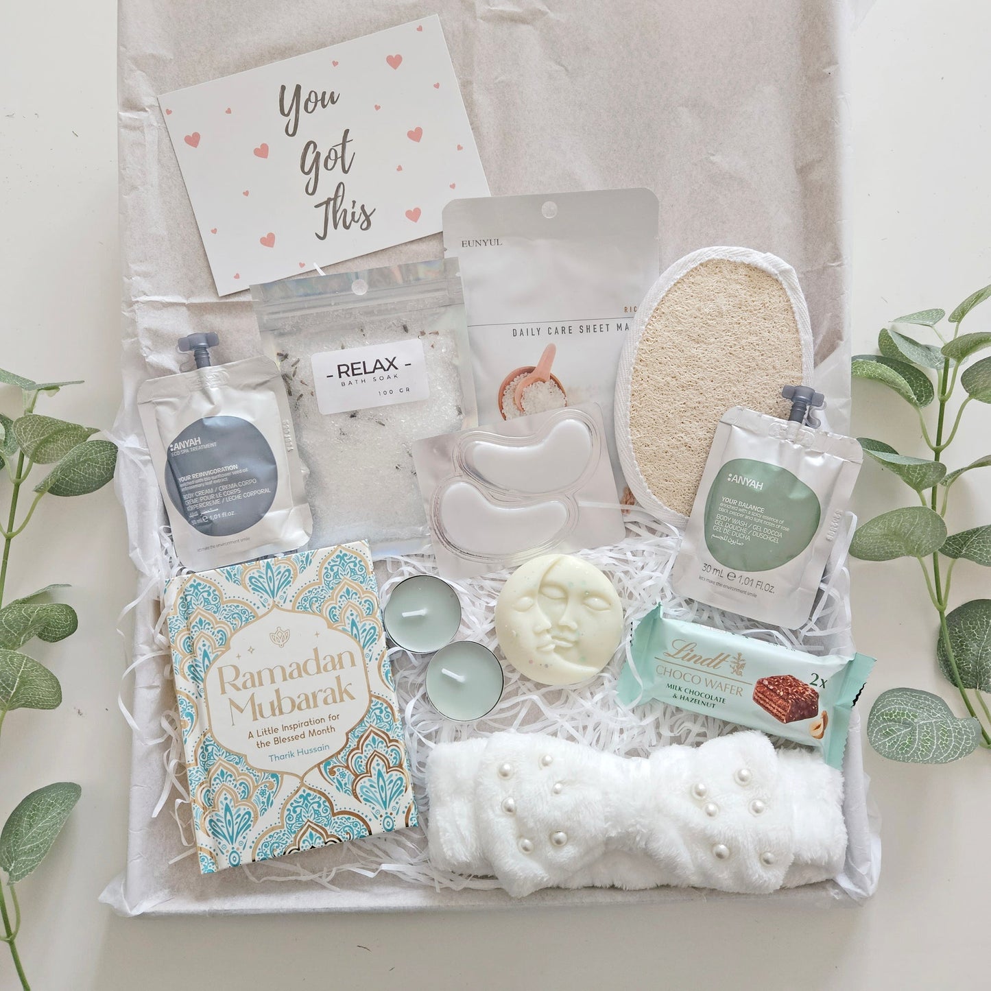 Ramadan Mubarak pamper Hampers Gift for her self care Hamper Next Day Delivery