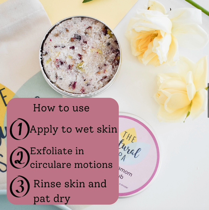 Rose Cardamom Body Scrub | Build Your Own Luxury self care box