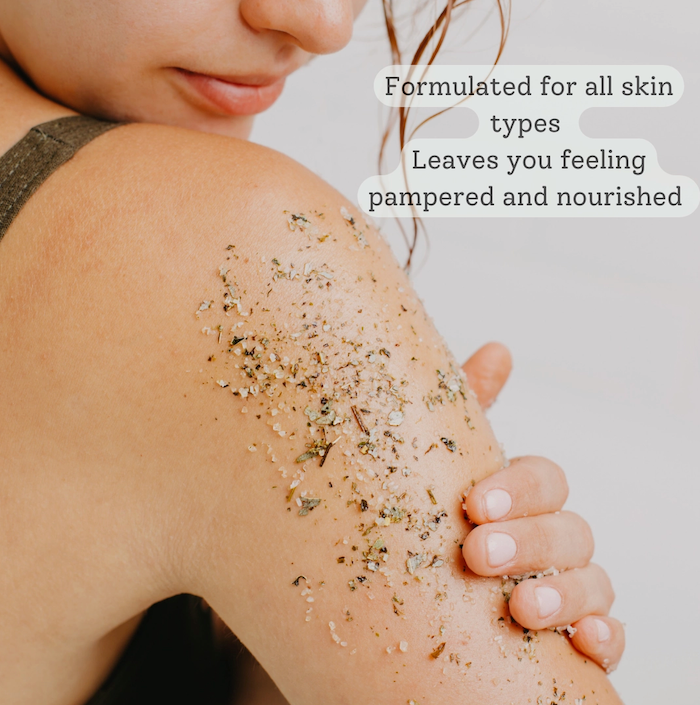 Rose Cardamom Body Scrub | Build Your Own Luxury self care hamper