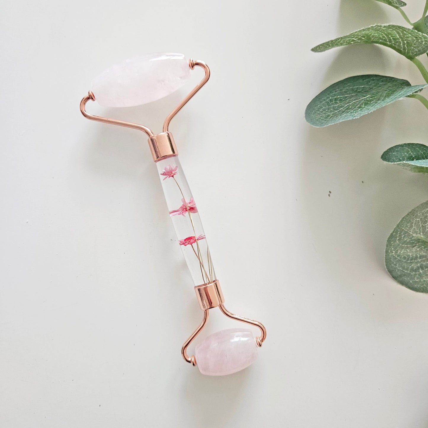 Rose Quartz Facial Roller | Personalised Skincare Gift Set