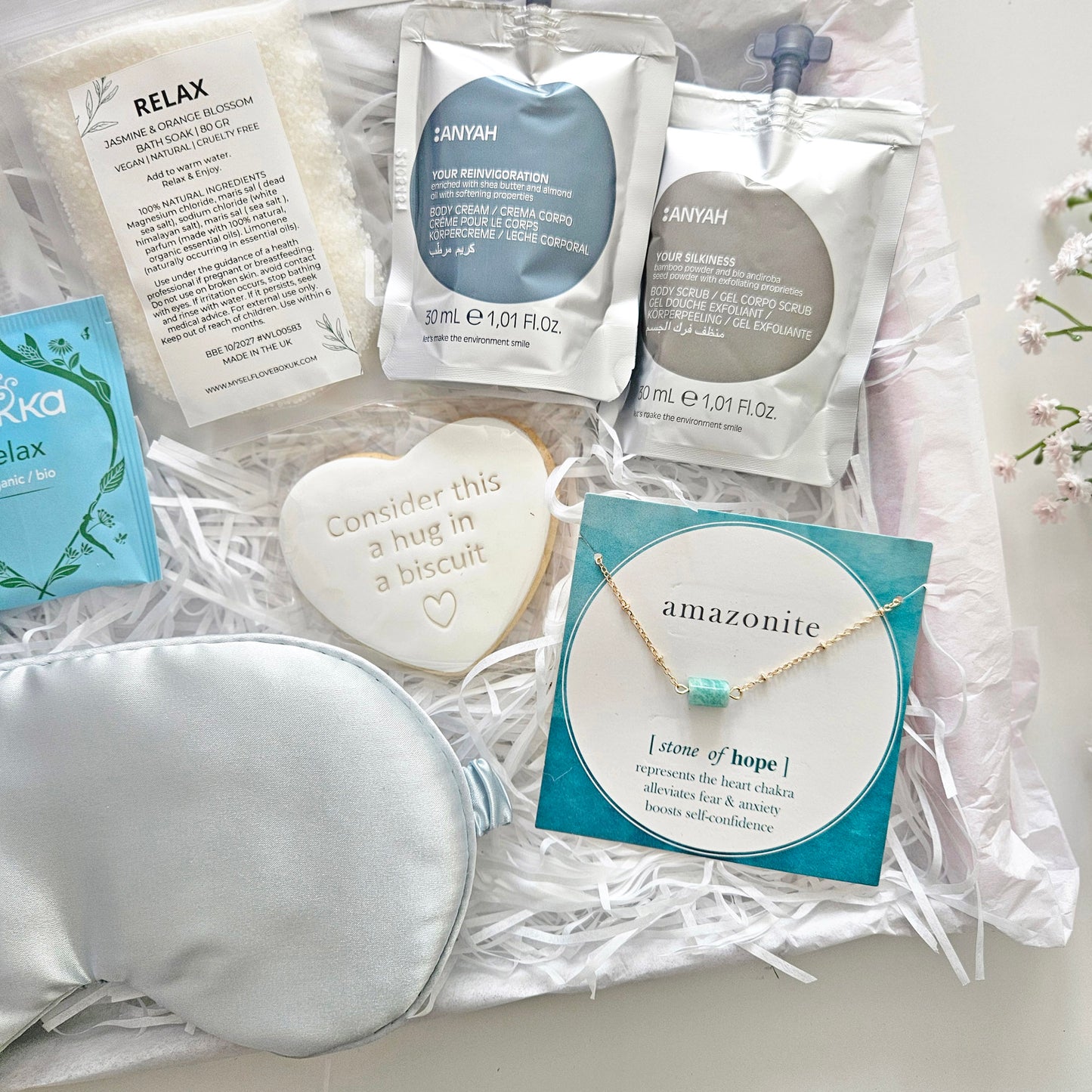 Stone Of Hope hug in a box | Thoughtful Letterbox Gifts For Her