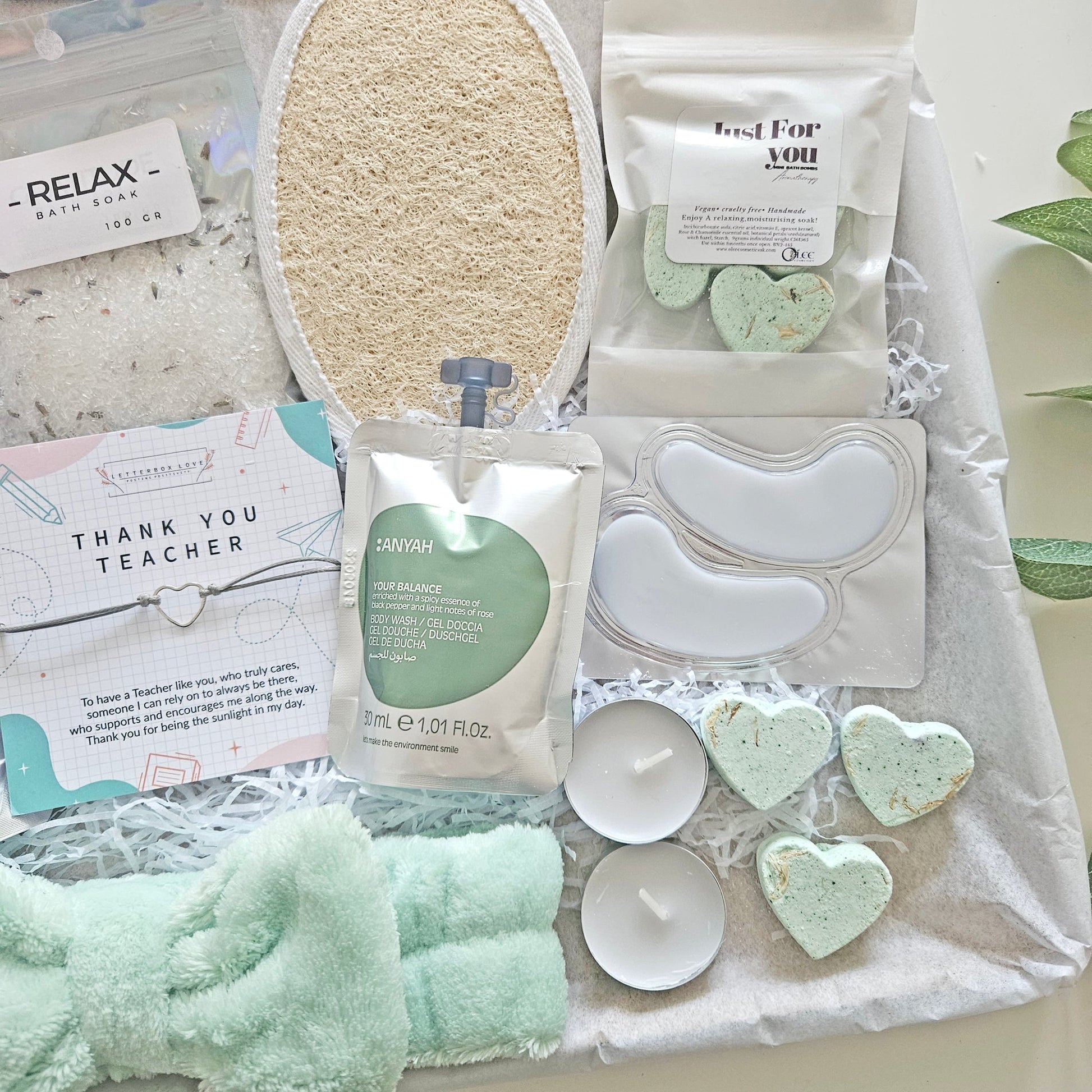 Teacher spa Gift Basket for her Next Day pampering Present Delivery