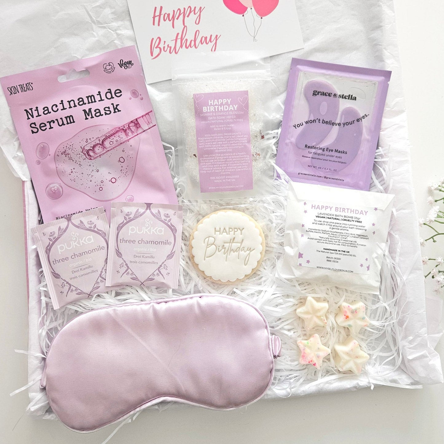 Vegan Birthday care package | Letterbox Gifts for Her Next Day Delivery