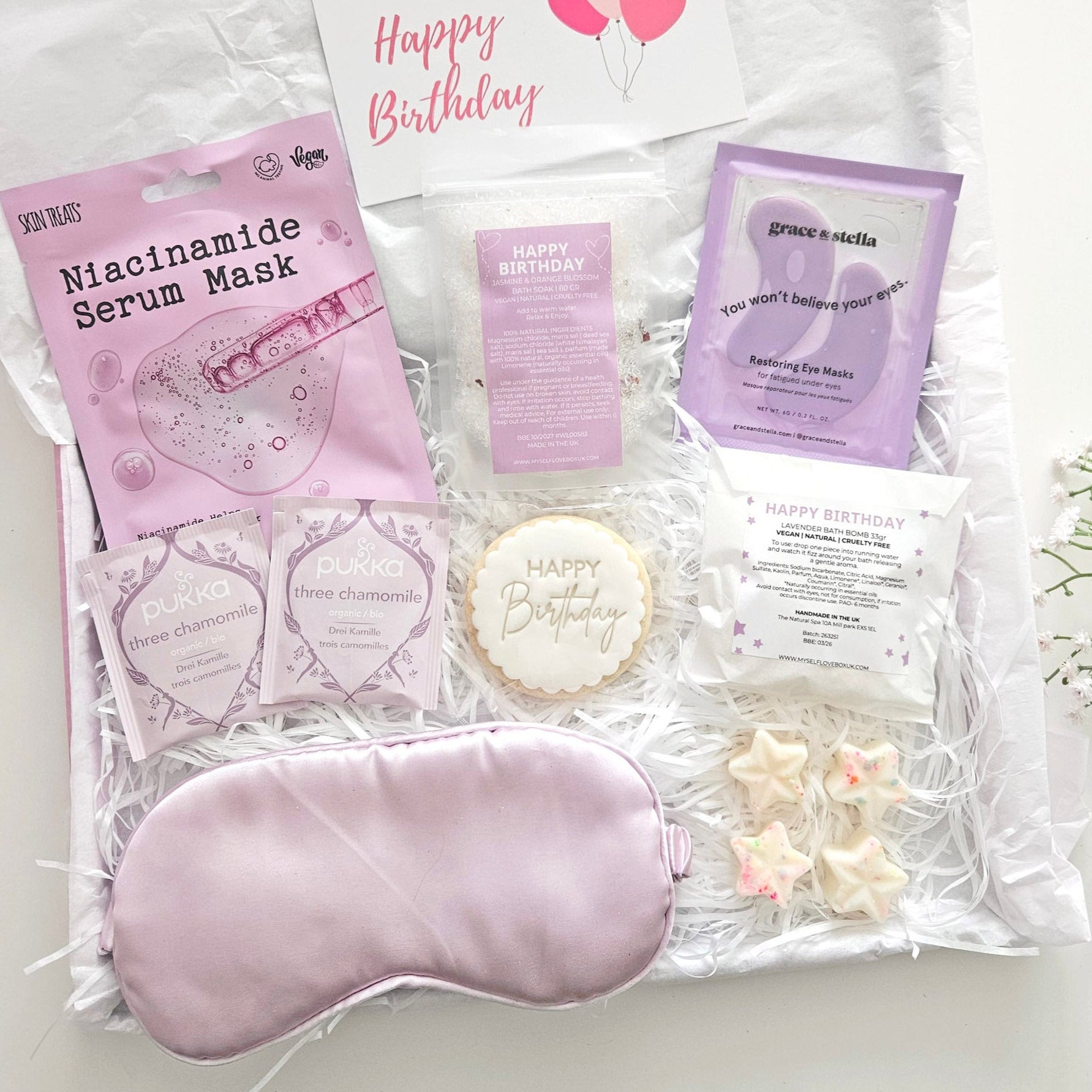 Vegan Birthday care package | Letterbox Gifts for Her Next Day Delivery