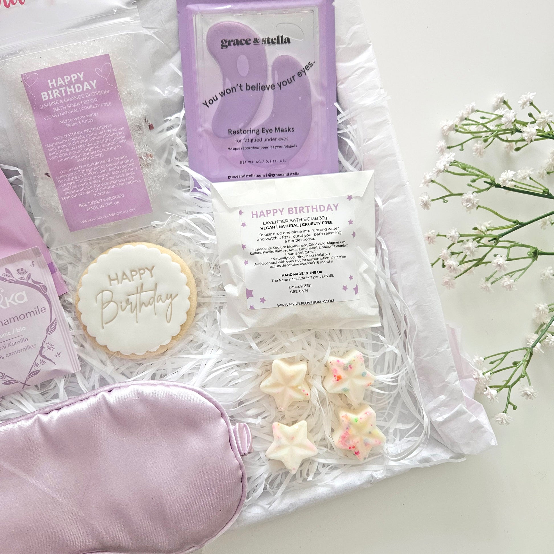 Vegan Birthday hamper | Letterbox Gifts for Her Next Day Delivery