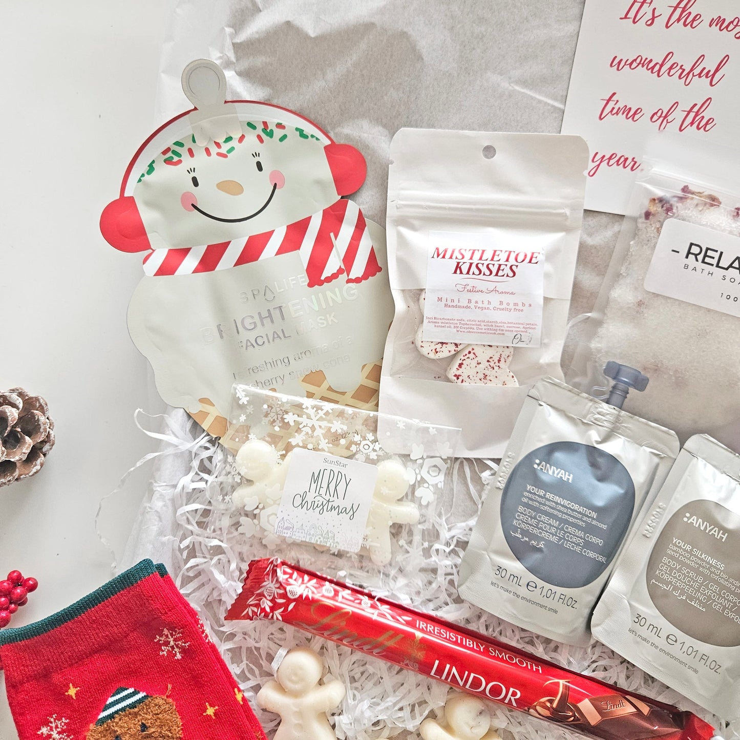 christmas secret santa gift set spa