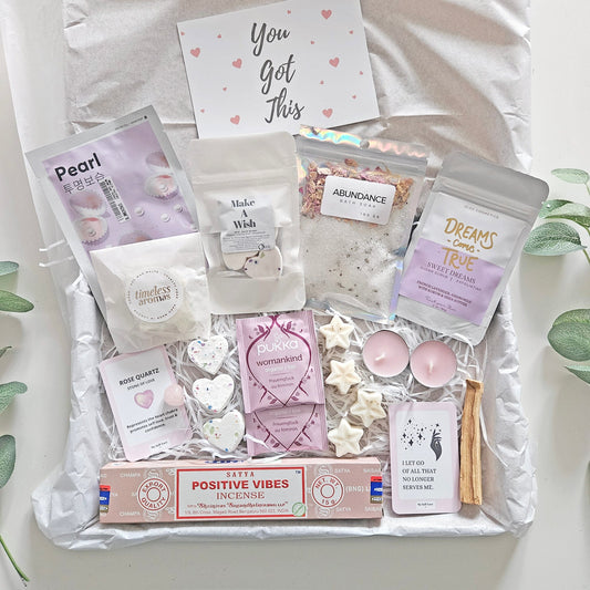 spiritual pamper box care package for her delivery