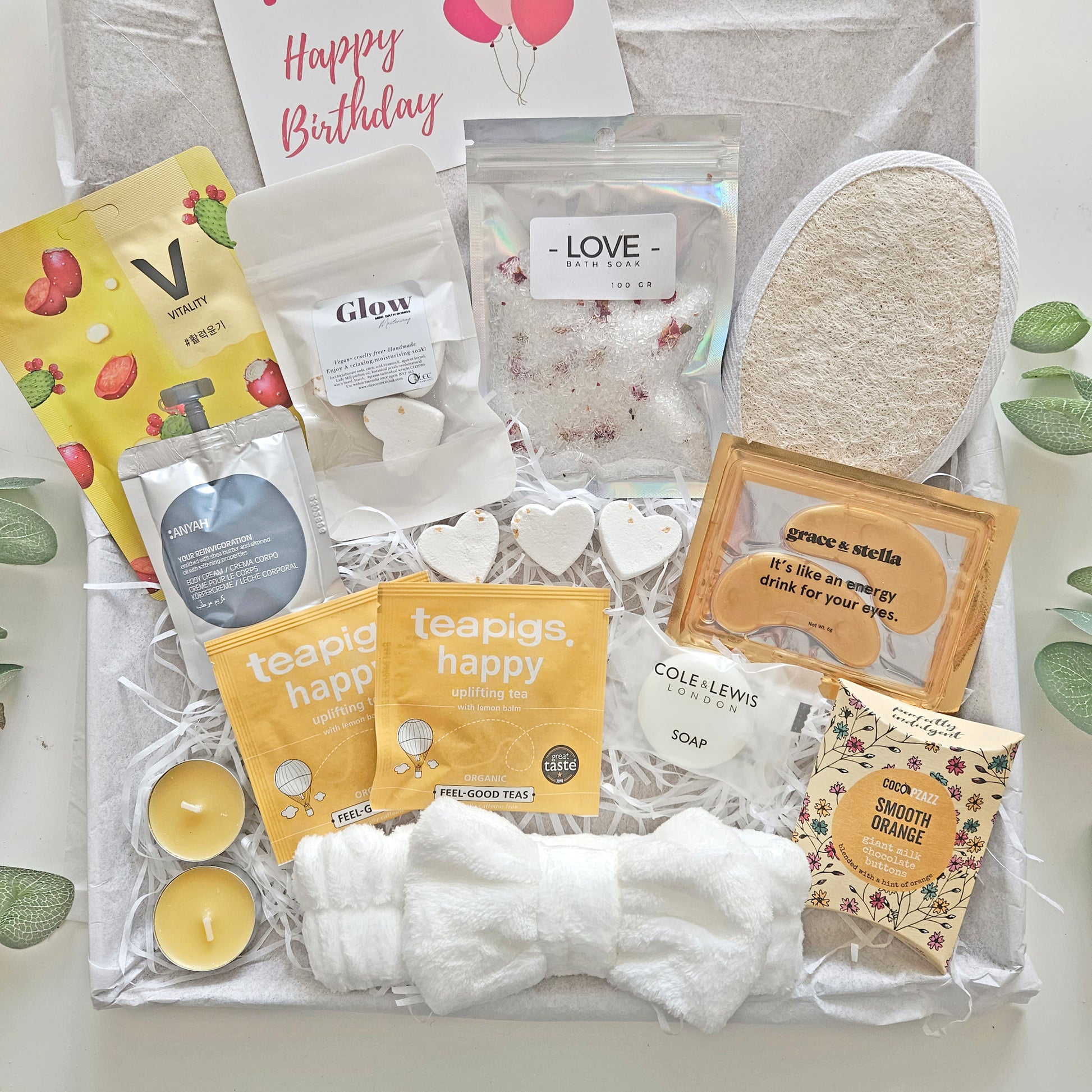 yellow self care package uk | yellow pamper box