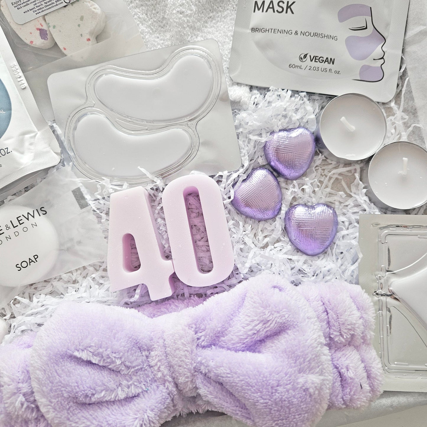 40th birthday hamper for her | 40th birthday pamper hamper for her