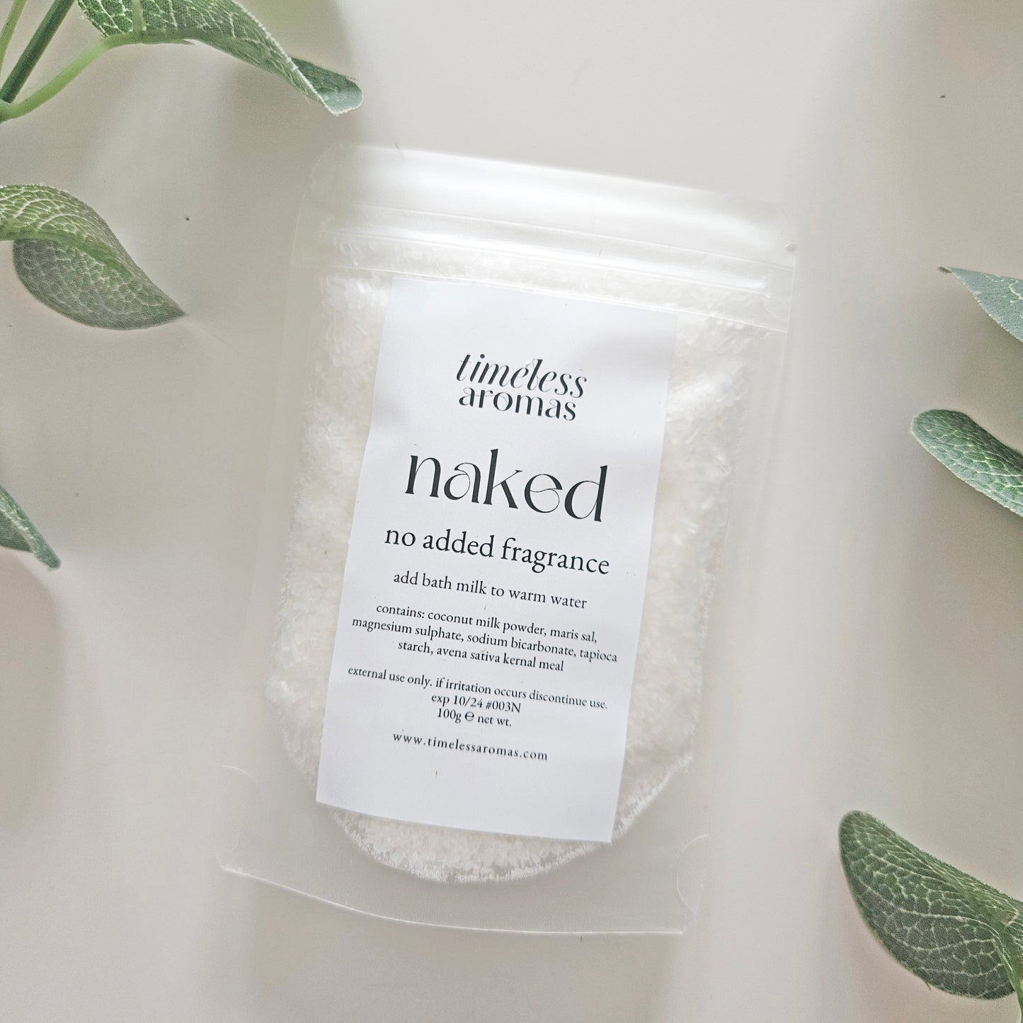 NAKED - HANDMADE NATURAL BATH MILK 100 GR