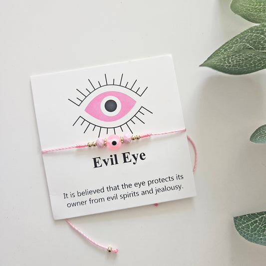 EVIL EYE BRACELET PINK