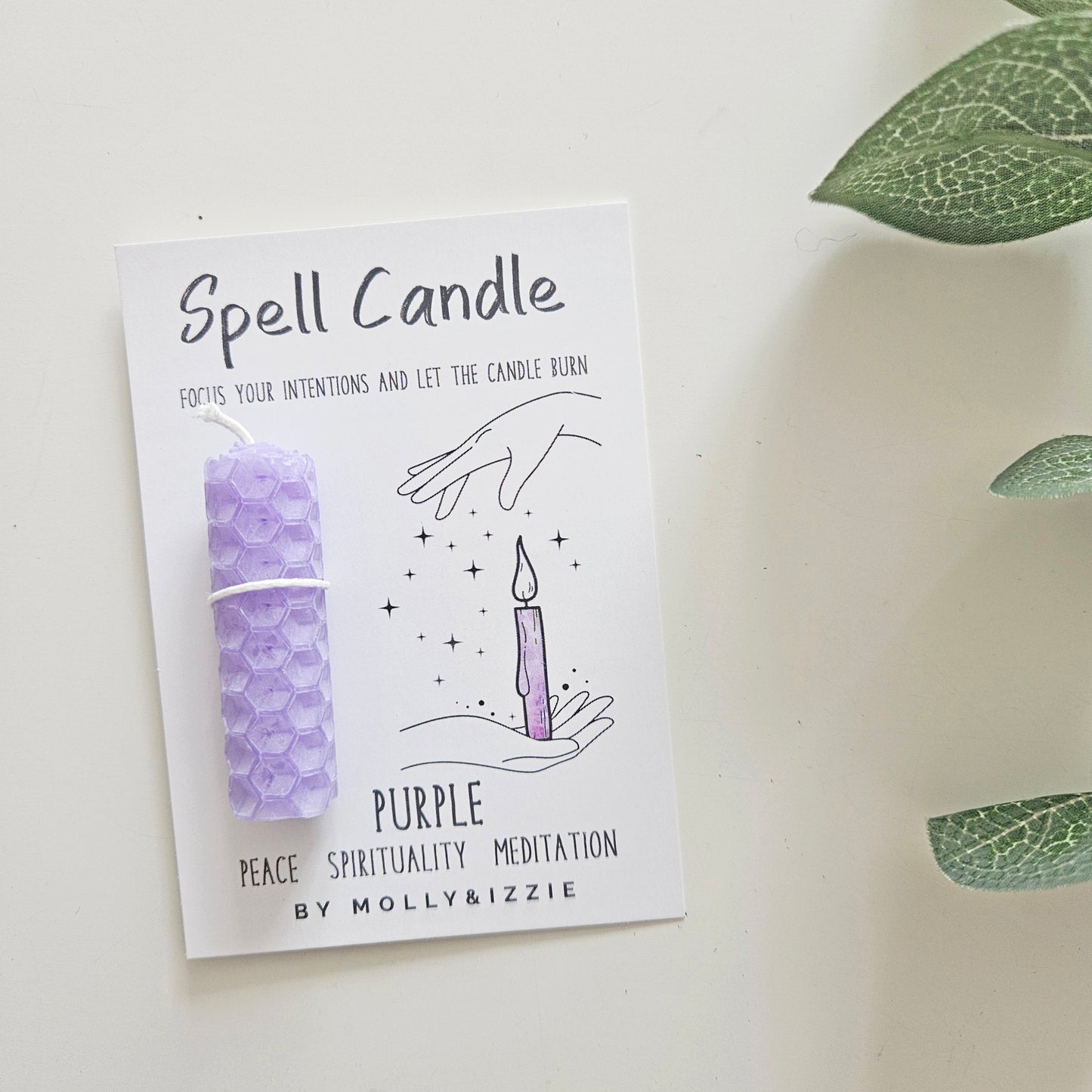 SPELL CANDLE - PEACE, SPIRITUALITY, MEDITATION