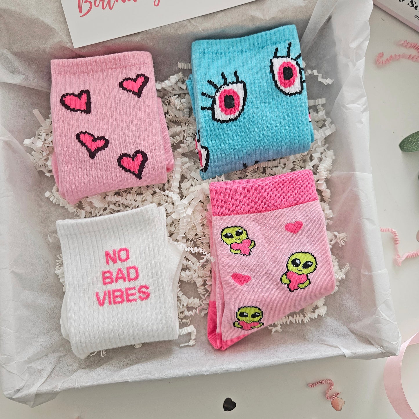 SOCKS GIFT BOX - 4 DESIGNS