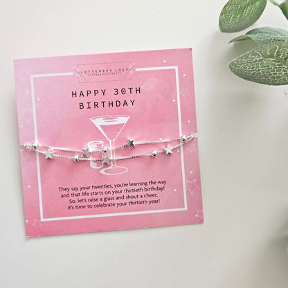 30th Birthday Bracelet | Build Your Own 30th Birthday Hamper for Her