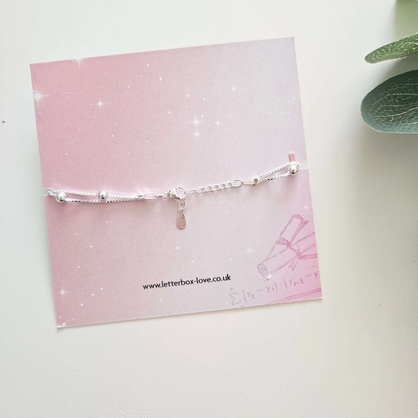 40TH BIRTHDAY SILVER PLATED BRACELET | 40th Birthday pamper box