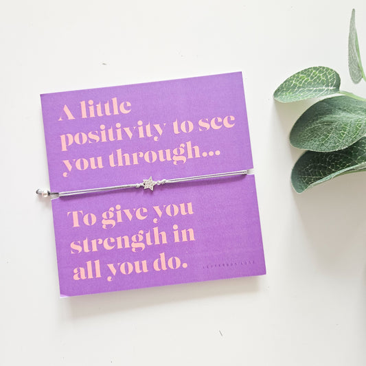 A Little Positivity Bracelet | Build Your Own Care Package for Her