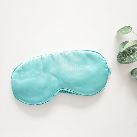 Aqua Satin Sleep Mask | Build Your Own Relaxation gift set for her uk