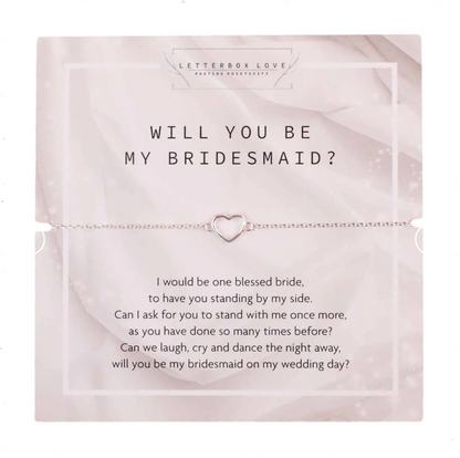 Be My Bridesmaid Bracelet | will you be my bridesmaid gift box uk