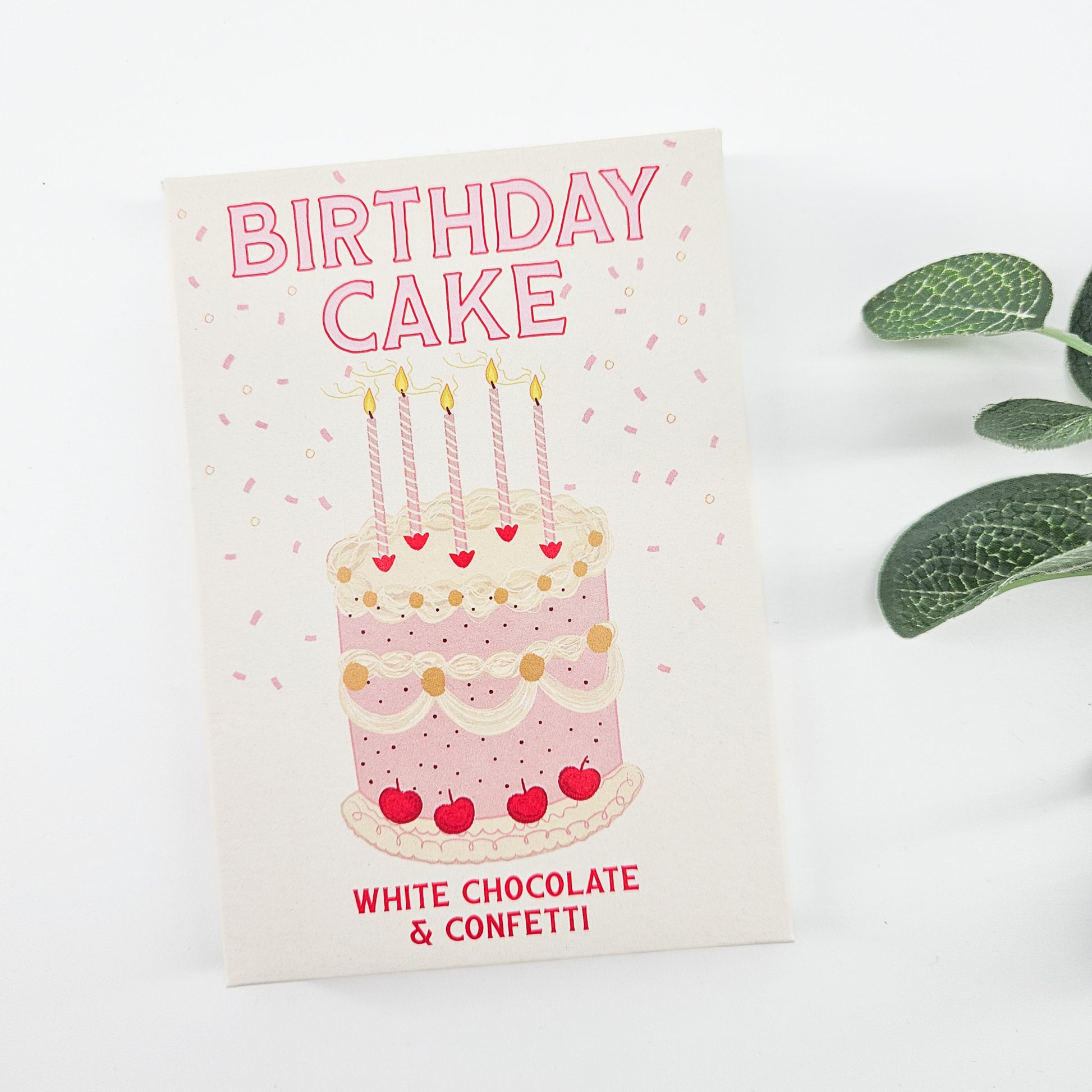 Birthday Cake White Chocolate & Confetti Bar | Birthday Treat Box Uk