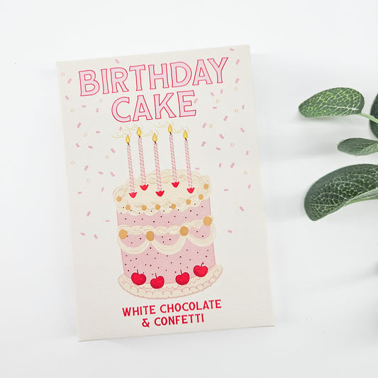Birthday Cake White Chocolate & Confetti Bar | Birthday Treat Box Uk