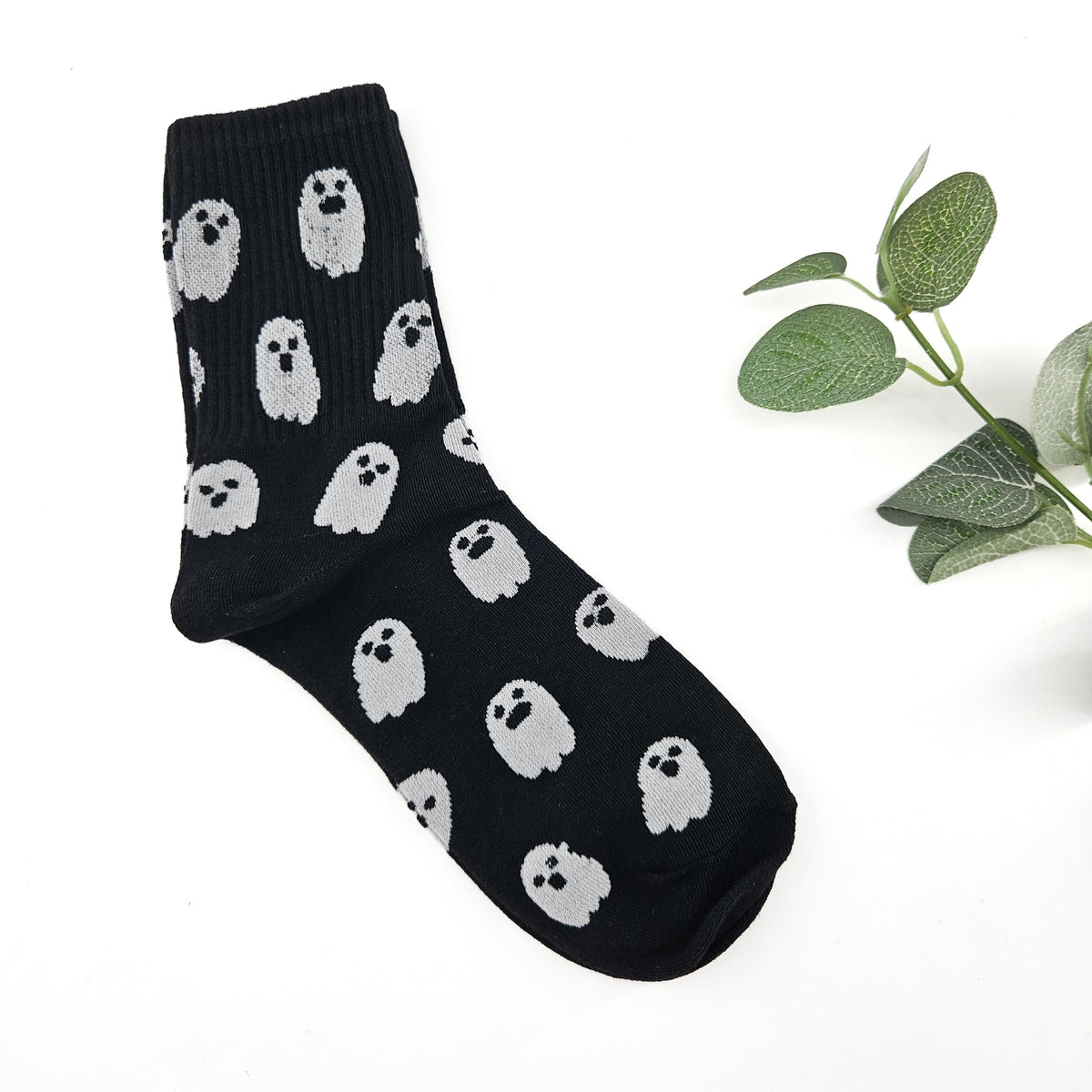 Black Halloween Ghost Socks | Build Your Own Gift Box