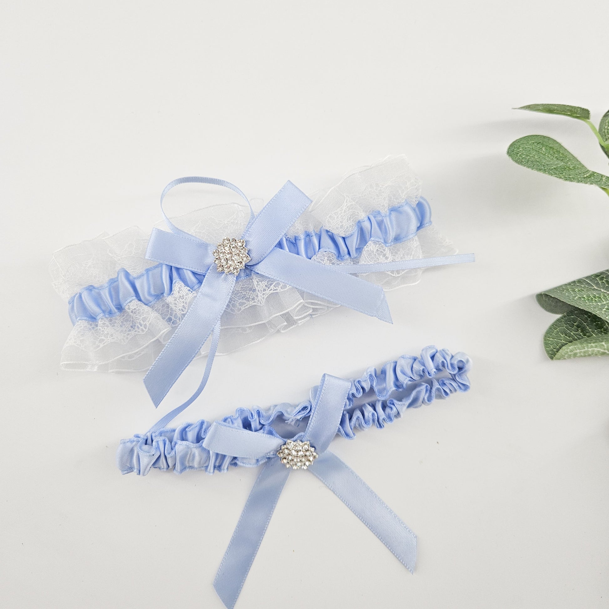 Blue Bridal Garter Set – Something Blue Gift | Build Your Own Gift Box