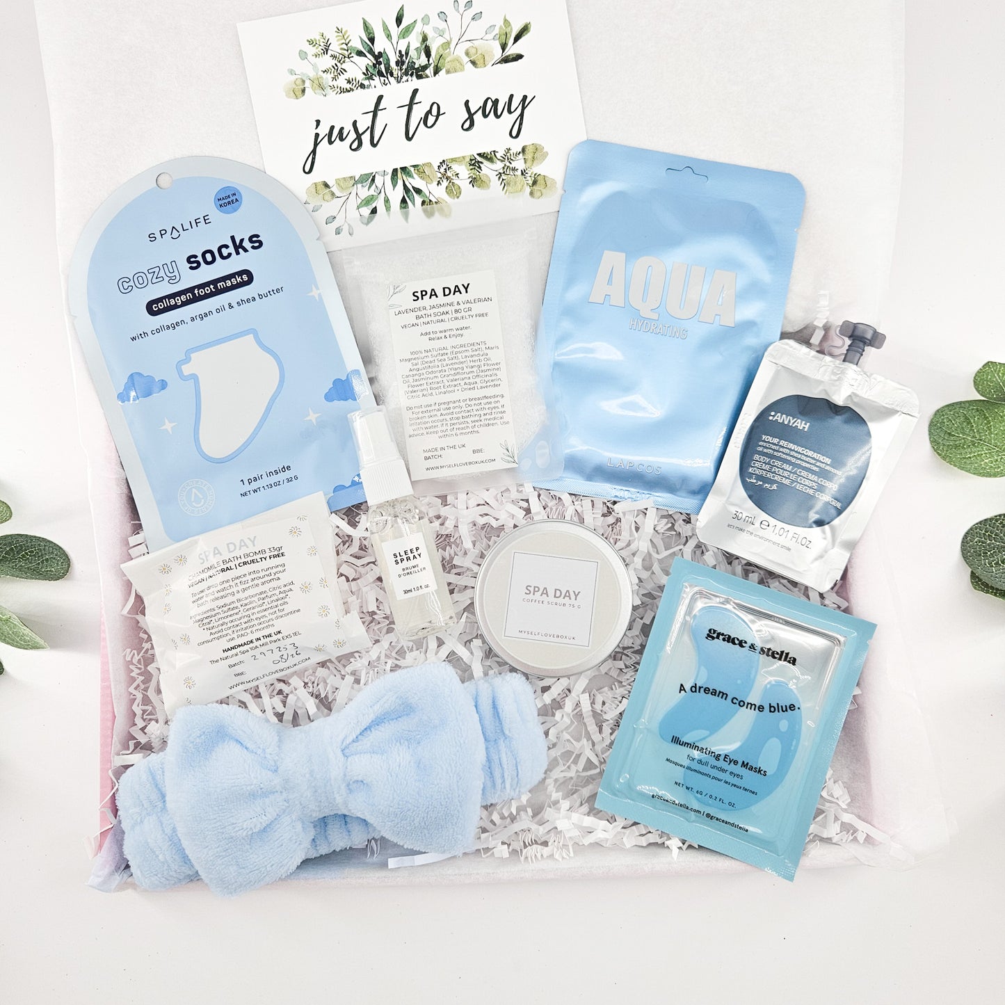 Blue Serenity | Luxury Spa Day Pamper Gift Box for Her uk