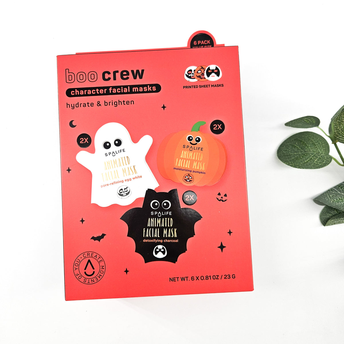 Boo Crew Halloween Face Masks 6 Pack | Build Your Own Halloween Gift Box
