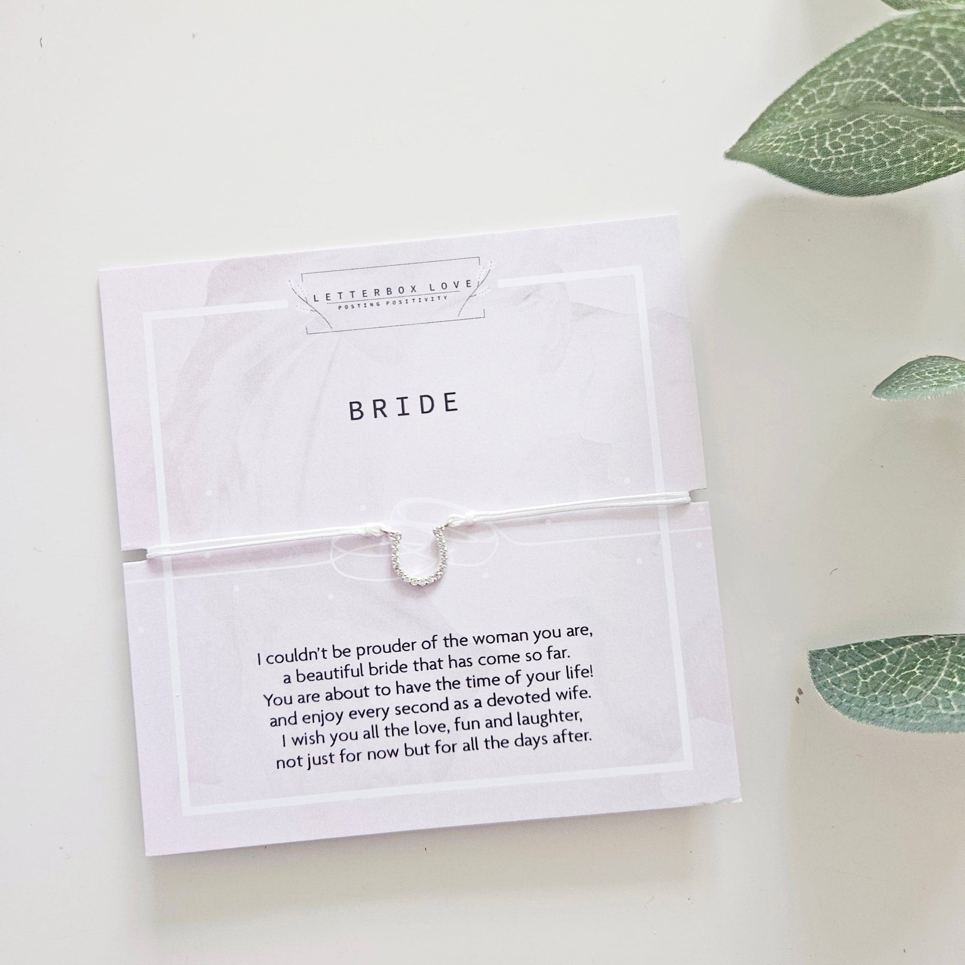 Bride Horse Shoe Bracelet | Build Your Own Bridal Gift Box