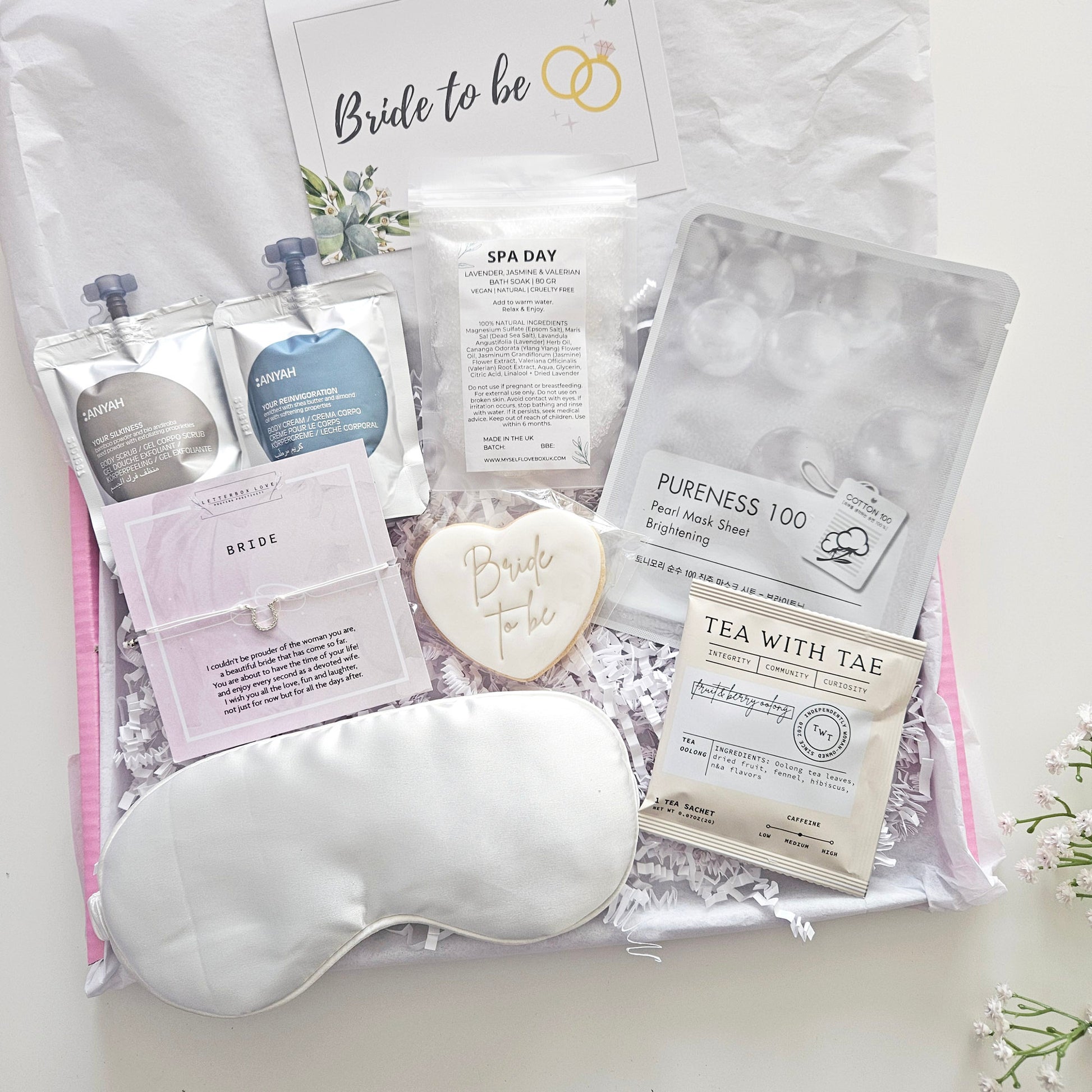 Bride to Be Letterbox Gifts | Luxury Bridal Pamper care package next day delivery