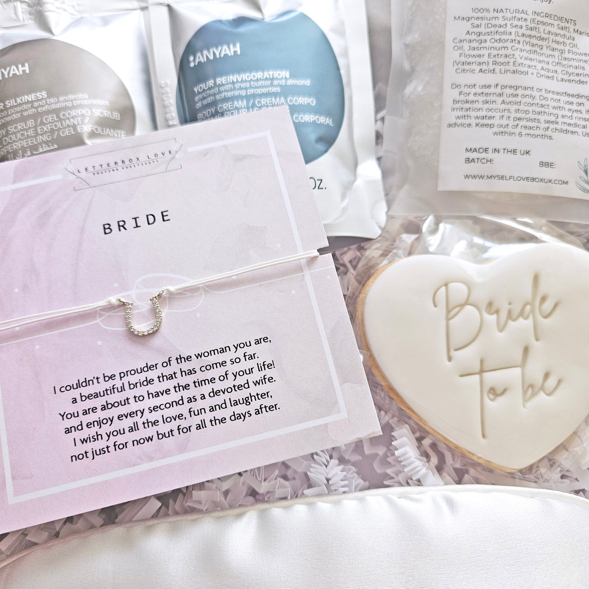 Bride to Be Letterbox Gifts | Luxury Bridal Pamper gift sets next day delivery