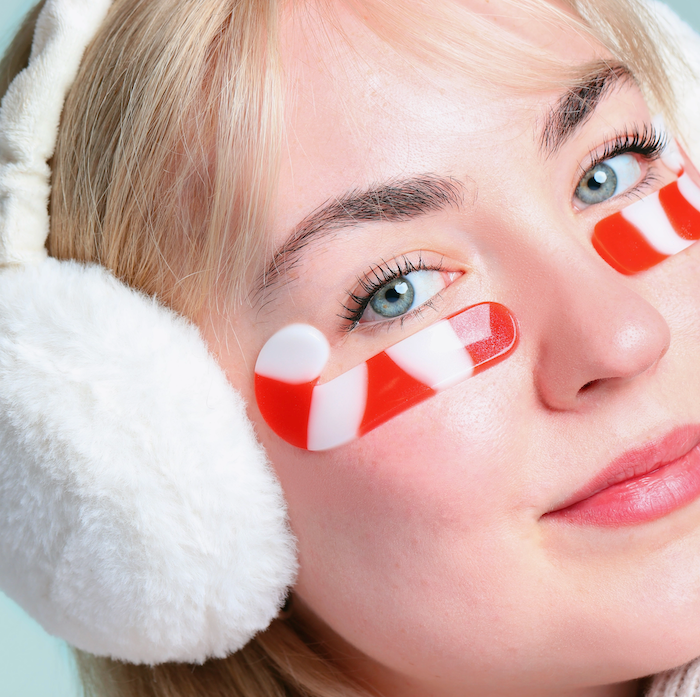 Candy Cane Under Eye Masks | Build Your Own Christmas pamper gift sets