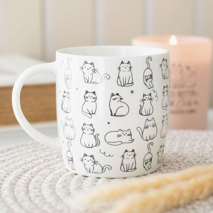 Cat Lover Mug | Cute Ceramic Cat Mug Birthday Gift Next Day Delivery