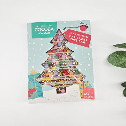 Cocoba Christmas Tree Chocolate Bar | Christmas Gift