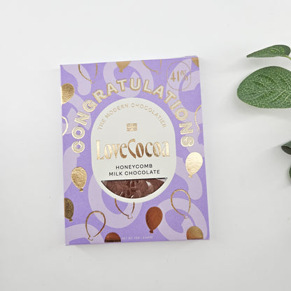 Congratulations Honeycomb Milk Chocolate | Build Your Own Gift Box