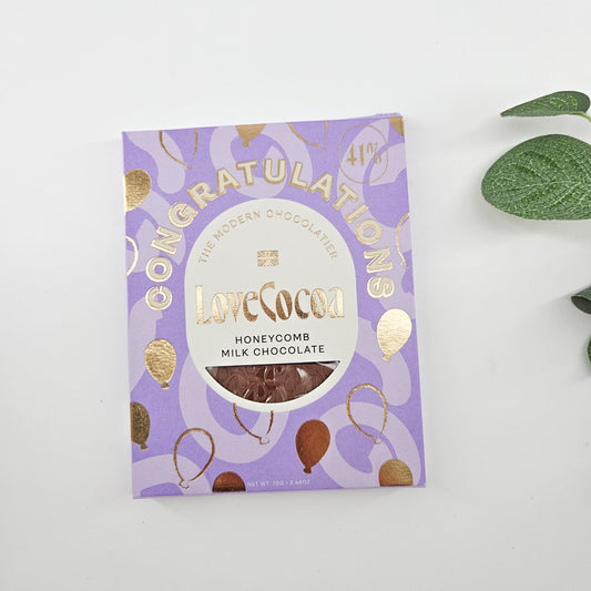 Congratulations Honeycomb Milk Chocolate | Build Your Own Gift Box