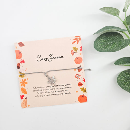 Cosy Season Bracelet | Personalised Autumn Gifts for Her