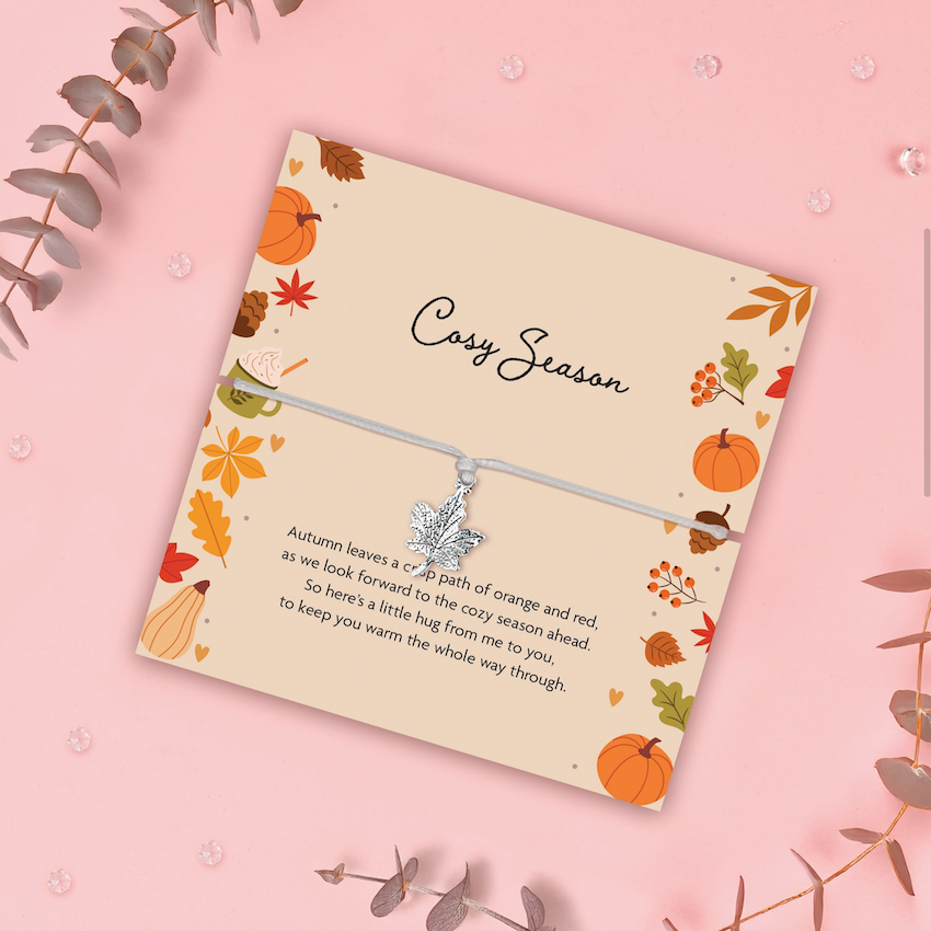 Cosy Season Bracelet | Personalised Autumn care package for Her